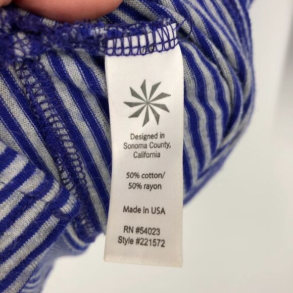 ATHLETA Striped Cowl Neck Hoodie Top - Picture 10 of 10